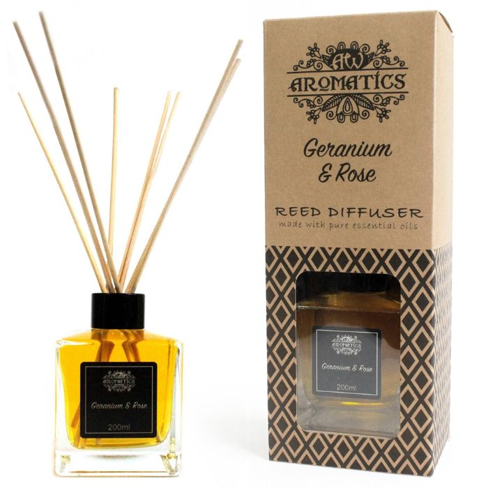Parfum d'Intérieur aux Huiles Essentielles de géranium et de rose 200 ml