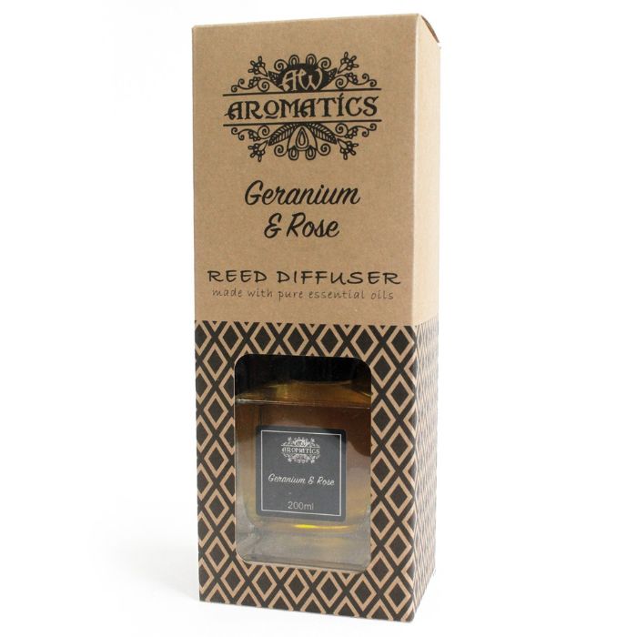 Parfum d'Intérieur aux Huiles Essentielles de géranium et de rose 200 ml