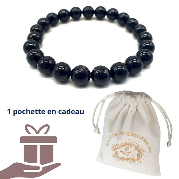 Bracelet Tourmaline Naturelle : Absorbe le - & Ancre