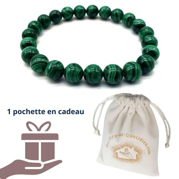 Bracelet Malachite Naturelle : ProtĂšge & Ăquilibre - Bien-Etre-Au-Quotidien.com