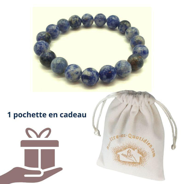 Bracelet Sodalite Naturelle : Concentration et Comprendre les RĂȘves - Bien-Etre-Au-Quotidien.com