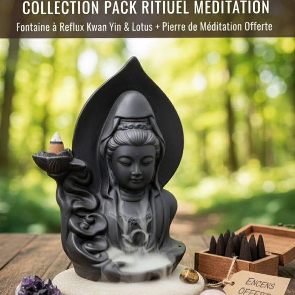 Collection Pack Rituel Méditation : Sérénité Absolue Kwan Yin & Lotus
