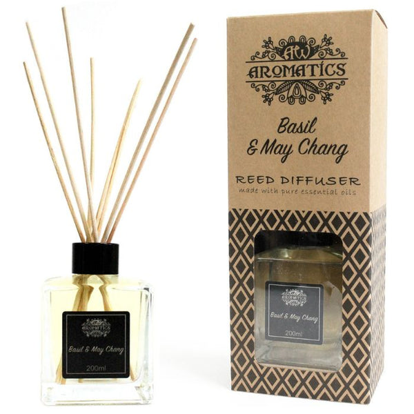 Parfum d'Intérieur aux Huiles Essentielles de basilic et de Maychang 200 ml