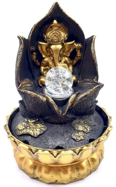 Ganesh Lotus Doré – Fontaine d’Abondance