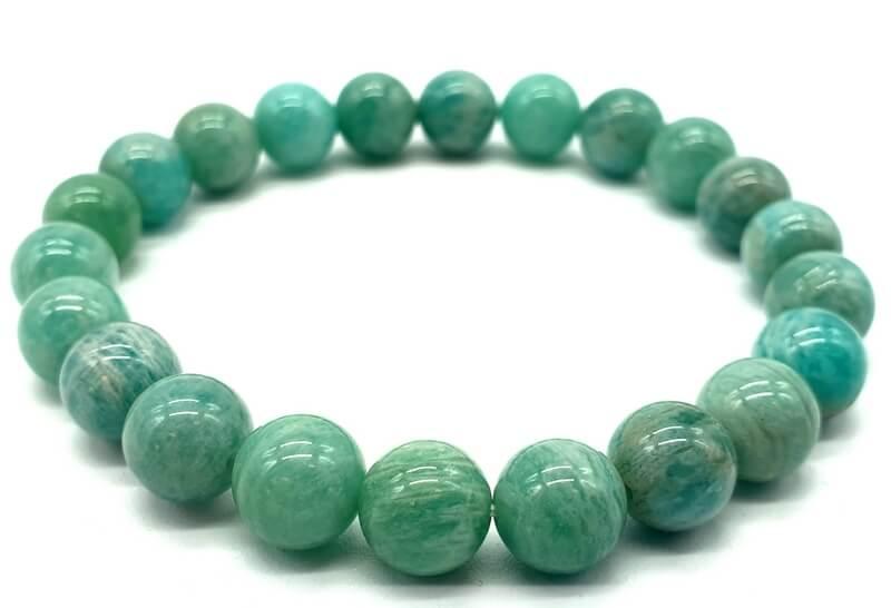 Bracelet en Amazonite AA - "Pierre Apaisante" Naturelle - Bien-Etre-Au-Quotidien