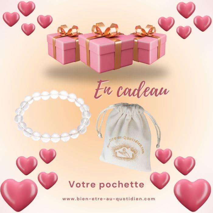 Bracelet Cristal de Roche Naturel : Amplifie & Clarifie - Bien-Etre-Au-Quotidien.com