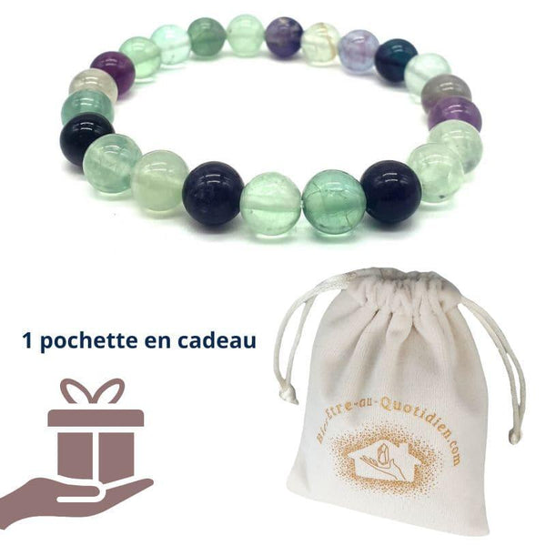 Bracelet Fluorite Naturelle : Améliore & Clarifie l'Esprit - Bien-Etre-Au-Quotidien.com