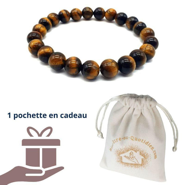 Bracelet Œil-de-tigre Naturel : Protège, Stimule & Motive - Bien-Etre-Au-Quotidien.com