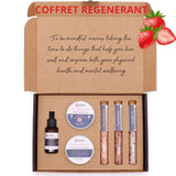 Coffret de Soins Régénérant Naturel Sucre-Fraise - Bien-Etre-Au-Quotidien.com