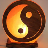 lampe de sel de l'Himalaya Yin et Yang