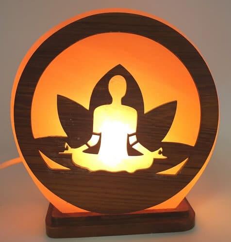 lampe de sel de l'Himalaya-yoga-meditation