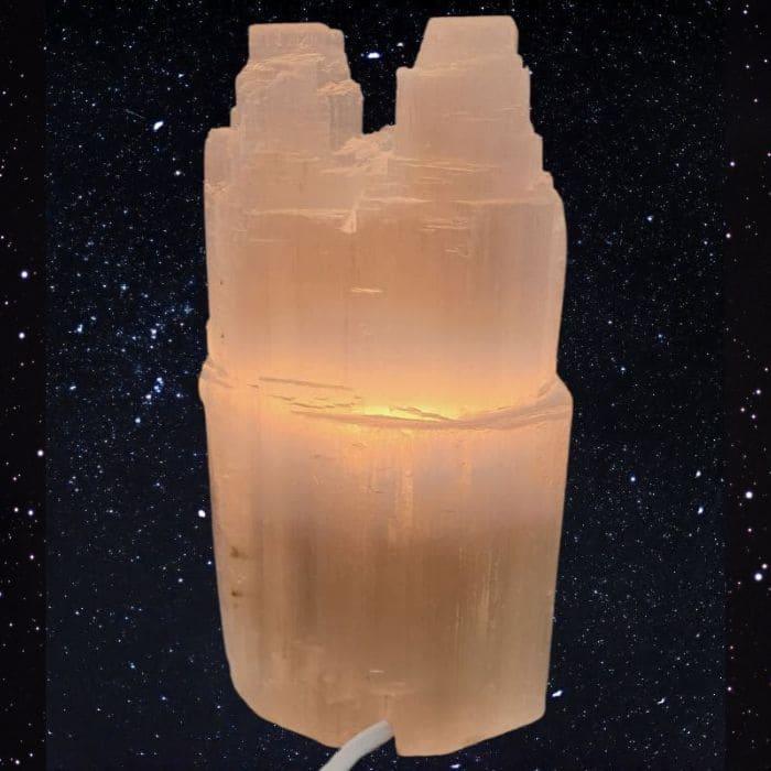 lampe de sélénite montagnes 