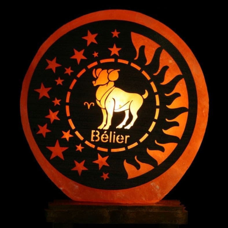 Lampe en Pierre de Sel de l'Himalaya - Astro Bélier