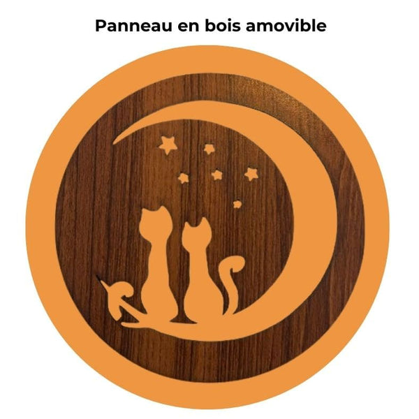 Panneau Chats Lune XL