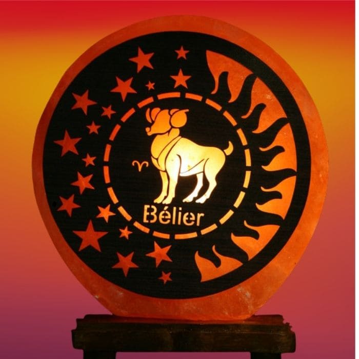 Lampe en Pierre de Sel de l'Himalaya - Astro Bélier