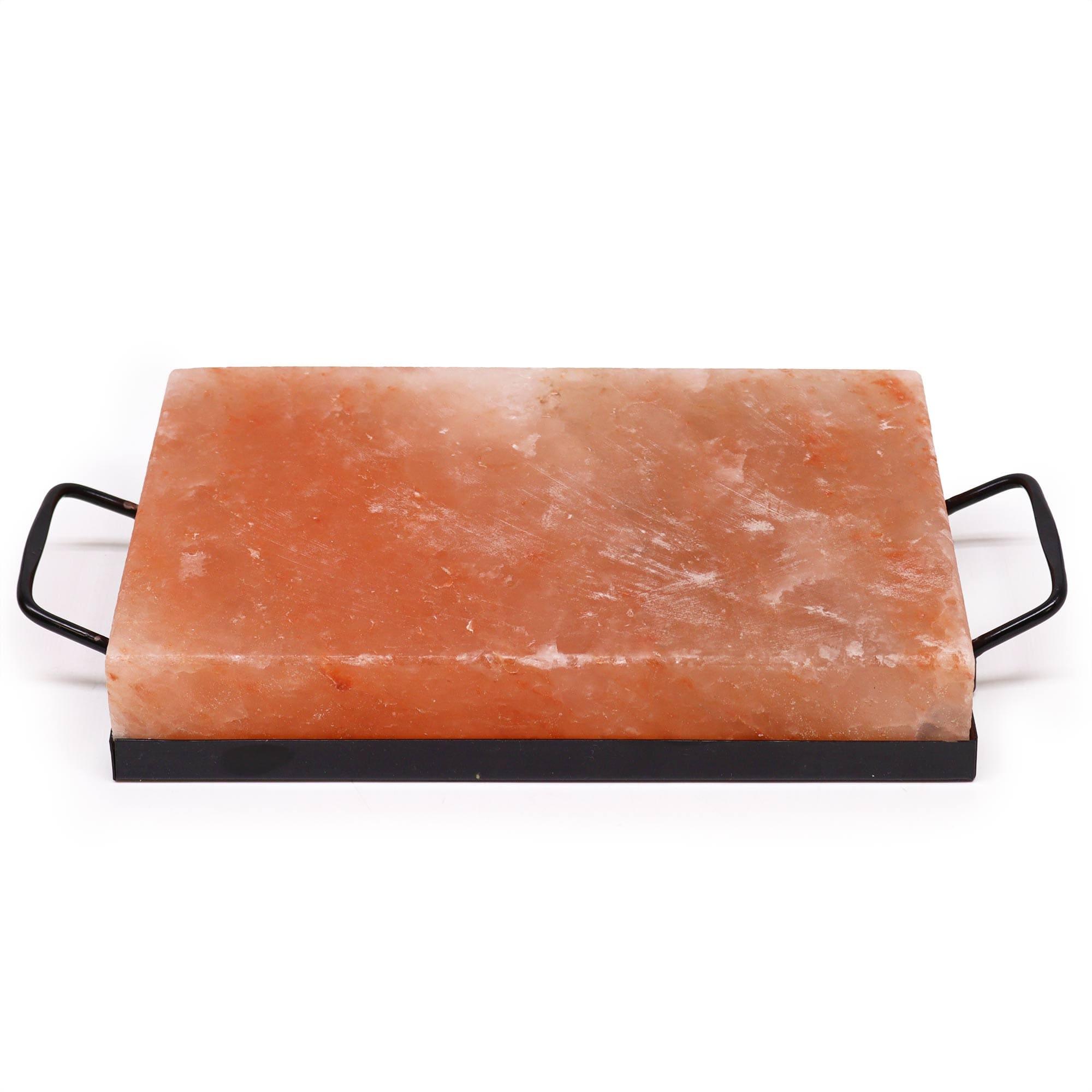 Plaques De Sel De L'Himalaya - 2 Pierres Naturelles - Pour Griller, Servir Froid - 20x10x2,5 Cm